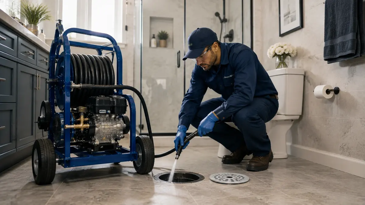 Bathroom Drain Hydro Jetting in Paso Robles