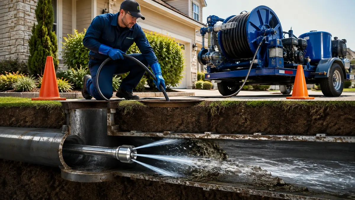 Main Sewer Line Hydro Jet Cleaning in Paso Robles
