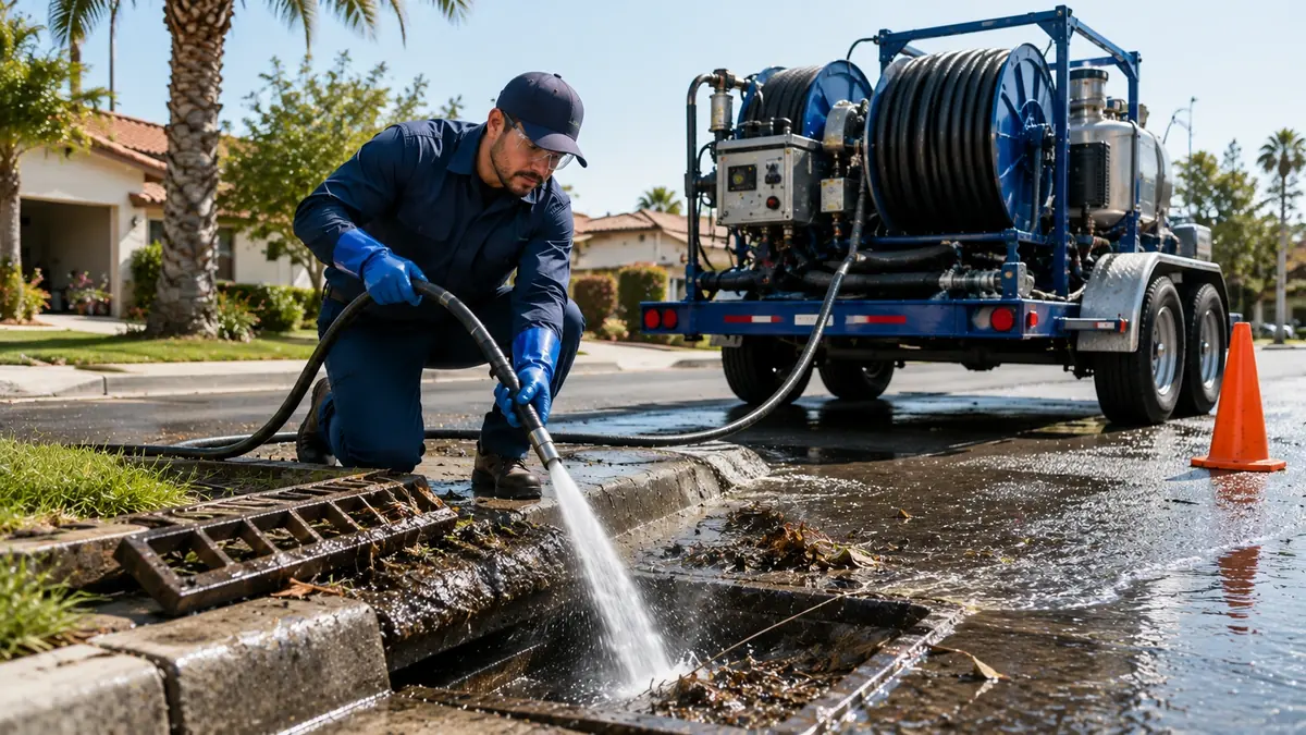 Storm Drain Hydro Jet Cleaning in Paso Robles