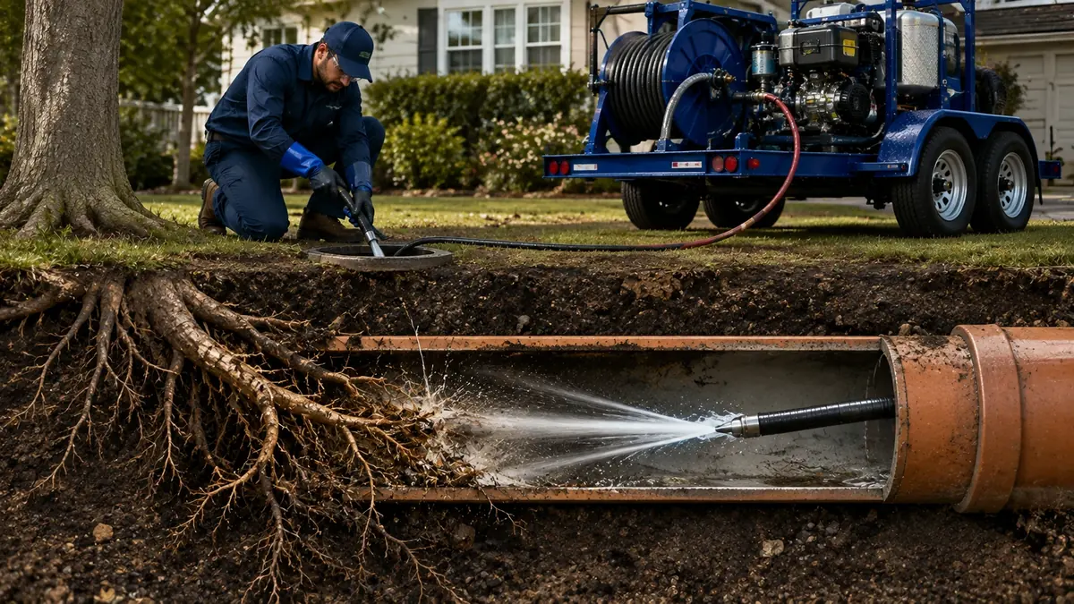 Tree Root Removal with Hydro Jetting in Paso Robles
